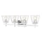 Z-Lite Lauren Vanity, 4-Light, 30.5 In.W x 6.5 In.L x 8.5 In.H, Chrome/Clear 819-4V-CH - alternate 1